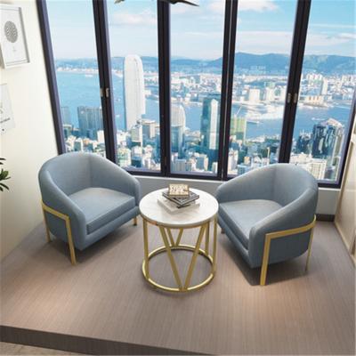 China Nordic simple lounge chair coffee table leisure chair coffee table combination beauty office chair sofa combination reception desk for sale