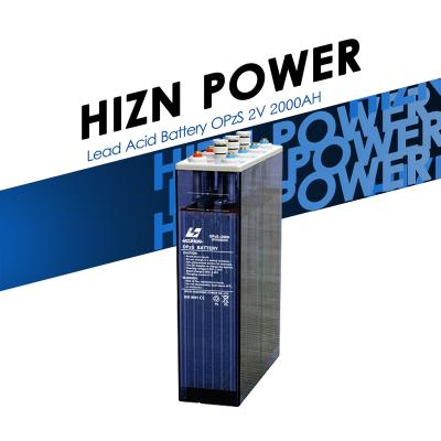 China 2v OPzS Lead Acid Battery 2v 2000ah OPzS Battery for Solar System UPS with High Quality for sale