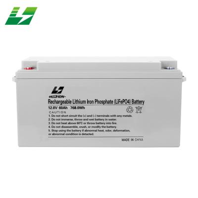 China High Performance 12v 60ah Rechargeable Lithium Battery Solar Battery for sale