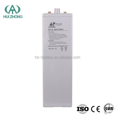 China OPZV tubular gel battery 2v 600ah 700ah 800ah 900ah sealed lead acid solar battery for sale