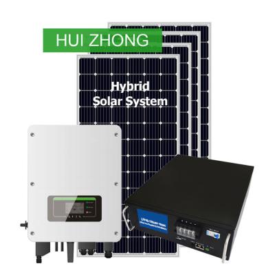 China Solar energey storage 3000w hybrid solar system with battery 3kw hybrid solar inverter system for sale