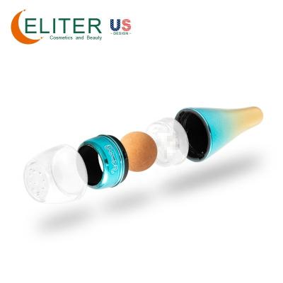 China 2022 Eco-Friendly Hot Selling Hongzhuo Eliter Amazon Skin Cooling Roller Facial Oil Ball Derma Ice Roller Reusable Massage Roller Oil Absorbing for sale