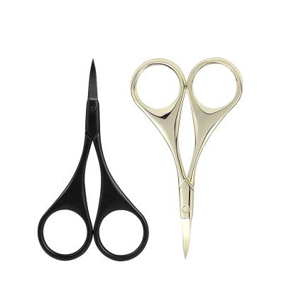 China Hot Sale Wholesale Amazon Elite Amazone Black Gold Sharp Blade Curved Scissors Nail Scissors Stainless Steel Cuticle Scissors Curved for sale