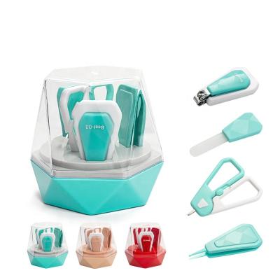 China Eliter Amazon Eco-Friendly Hot Sale In Stock Eco-Friendly 4 Infant in 1 Babi Care Tool Babi Manicure Kit Baby Care Kit Newborn Gift Set for sale