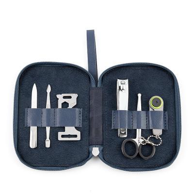 China Wholesale Hot Selling Elite Amazone Grooming and Grooming Person 6 in 1 Manicure Kit Grooming Set Portable Men Grooming Set for Men Manicure and Pedicure Set for sale