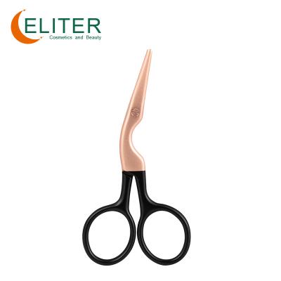 China Hot Sale Amazon Amazon Hot Sell In Stock Rose Golden Round Tip Stainless Steel Manicure Scissors Nail Eyebrow Scissors Japan Beauty Scissors for sale