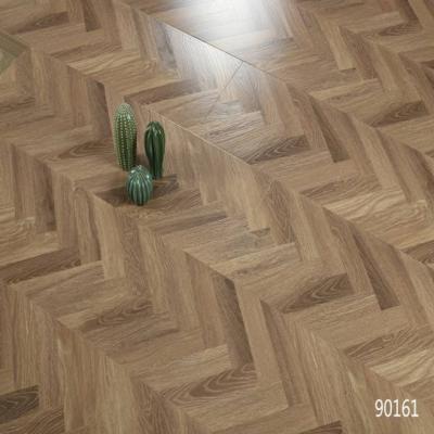 China Project Solution Capability 3D Model Design Herringbone Parquet Laminate Flooring for sale