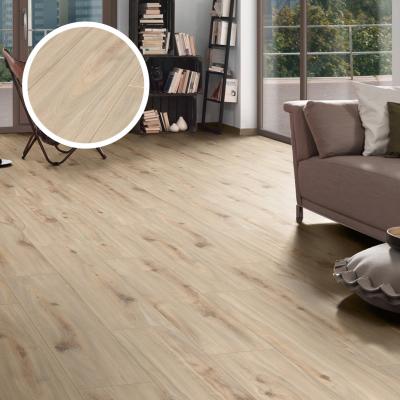 China AC4 HDF Euro Lock Parquet Pattern 6mm 10mm Natural Cane White Glossy Laminate Flooring for sale