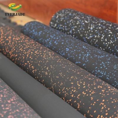 China Anti-slip Gym Rubber Floor Mat Essential for Composite Natural Home Gym Flooring Tiles for sale