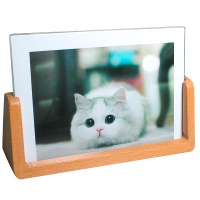 China Factory Customized Interior Ministry Hotel Decoration Transparent Photo Frame Acrylic Photo Frames Wholesale Square Photo Frame for sale