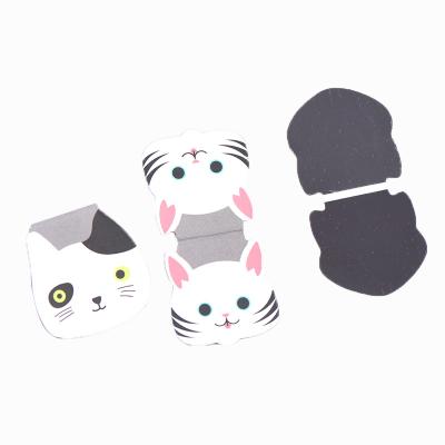 China Custom PU Education PVC Paper Animal Cat Cartoon Magnetic Bookmark for sale