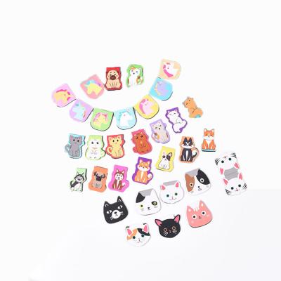 China Cute Animal Creative PU Magnetic Paper PVC Education Cartoon Custom Magnetic Bookmark for sale