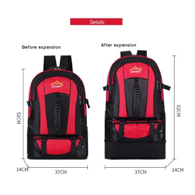 China Fashion Sports Style Water Resistant Nylon Portable Folding Travel Backpack Large Soft Back Duffel Bag for sale