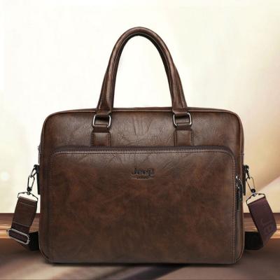 China Work Leather Waterproof Hard Briefcase For Executive Laptop Travel Flight Brown Suitcase for sale