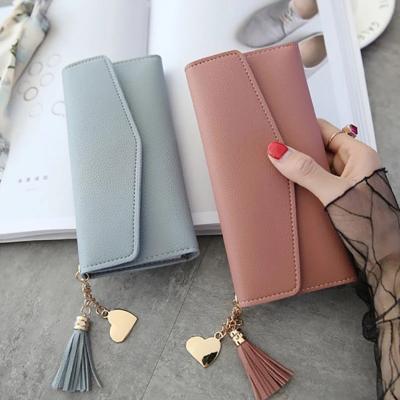 China None Fashion Women Wallets Gray Red Black White Long Section Clutch Simple Wallet Zipper Purses Soft PU Money Leather Bag for sale