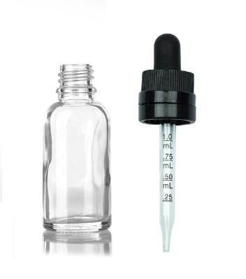 China Clear 30ml Essential Oil Glass Pharmaceutical Bottle for sale