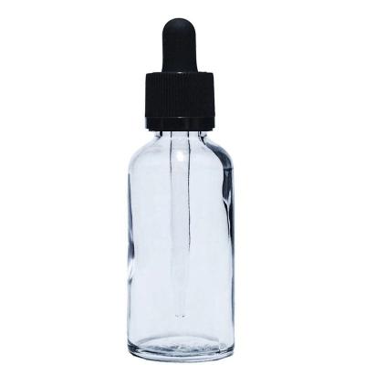 China Clear 50ml Essential Oil Glass Pharmaceutical Bottle for sale