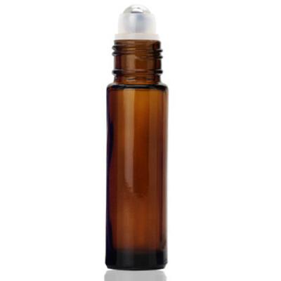 China 5ml 10ml pharmaceutical amber coalt roller blue clear essential oil glass bottle with stainless steel plastic ball black white cap for sale