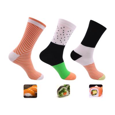 China Breathable Wholesale Women Fun Idea Fruit Cupcake Pizza Setting Bamboo Casual Socks for sale