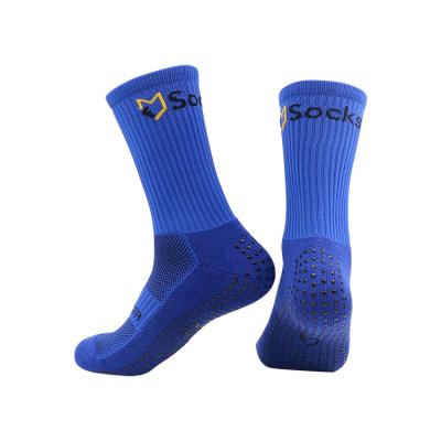 China Hot Sale Breathable Thick Elite Anti Slip Sports Custom Grip Mens Soccer Compression Socks for sale