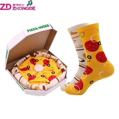 China Hottest Selling Custom QUICK DRY Custom Amazon Pizza Box Funny Socks Sets In Stock Price for sale