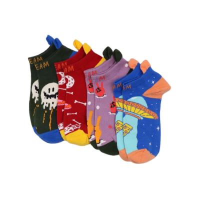 China QUICK DRY cotton female ankle socks for character design jacquard thongs colorful socks for sale