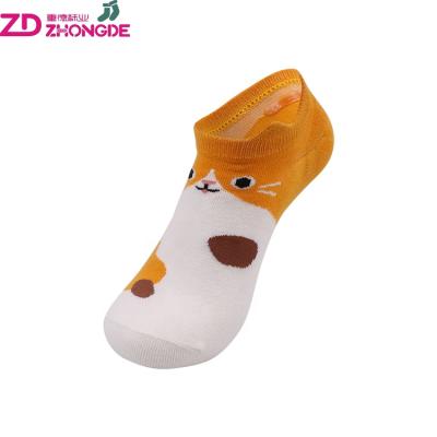 China Designer QUICK DRY cute animal cotton design summer thin stockings cut invisible women's socks supplier for sale