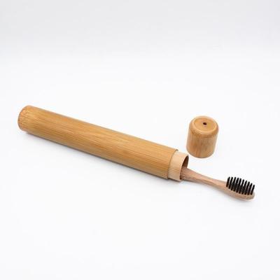 China Biodegradable And Eco-friendly Portable Wooden Toothbrush Disposable Bamboo Case for sale