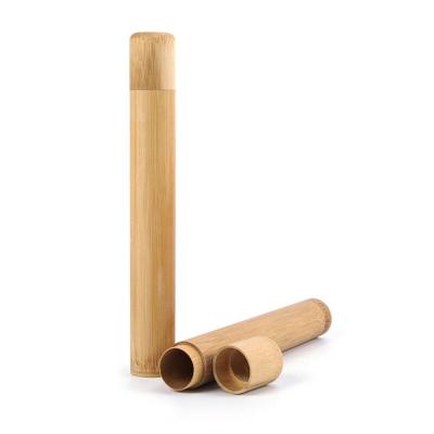 China Natural and Best Selling Disposable Portable Travel Toothbrush Bamboo Case for sale