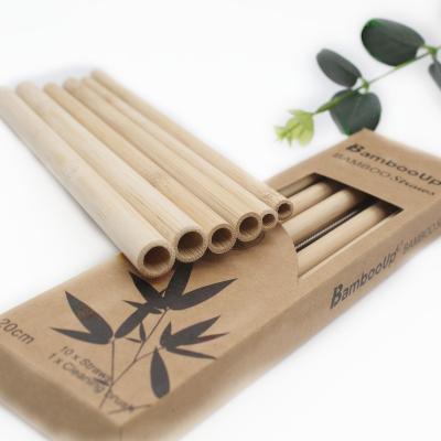 China Morden Bamboo Drinking Straws Luxury Biodegradable Natural Bamboo Straws Bubble Tea Straws Bamboo Package for sale