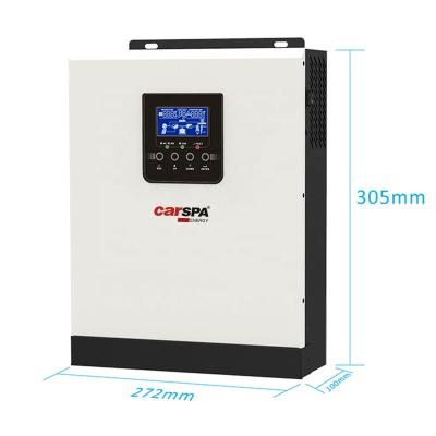 China 2022 CARSPA off grid 24v hybrid pure sine wave low frequency dc to ac pv inverter 430*350*198mm for sale