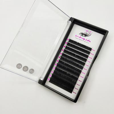 China Natrual Top Grade Lash Artist 0.15 0.20 Ellipse Eyelash Extensions Lash Natural Flat Lashes Wholesale for sale