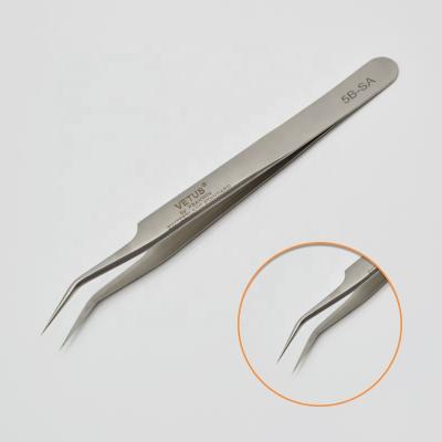 China Non Magnetic Eyelash Tweezers Volume Eyelash Extension Tweezers Stainless Steel Lash Tweezers VETUS Stainless Steel for sale