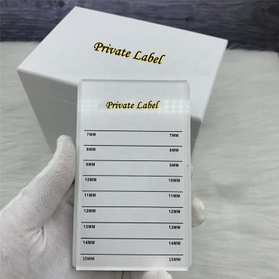 China Contains 10 Layers of Private Label Lash Storage Box 10 Layers of Lash Tiles Pallet White Marble Lash Boxes for sale