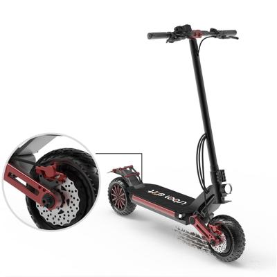 China Unisex High Speed ​​Off Road 60km/h Dual Motor 10x 1000w 52V Folding 2 Wheel Electric Scooter For Adult USA Warehouse for sale