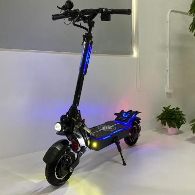 China Hot Selling 2022 Unisex High Speed ​​Lithium Battery 52v 1200w 2400w 10 Inch Dual Wheels Motor Off Road Electric Scooter for sale