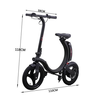 China Standard Wholesale 14inch 350W CE Approved Fast Folding Electric Bicycle Motor Aluminum Alloy for sale