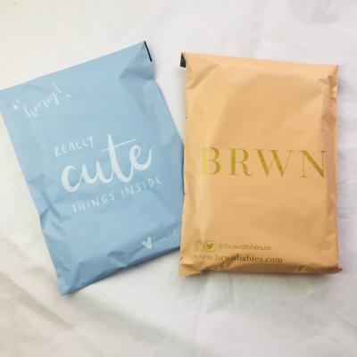 China Logo Mailing Bags Biodegradable Compostable Postage Satchels Shipping Mailing Orange Plastic Custom Strong Adhesive Poly Envelopes For Clothes for sale