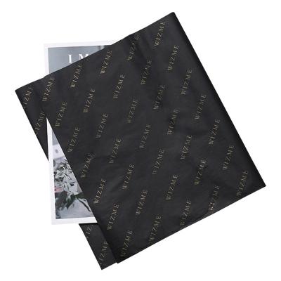 China Custom Logo Moisture Proof Tissue Paper Sheets Printed Clothing Shoes Packaging/gift wrap/wrapping paper with logo for sale