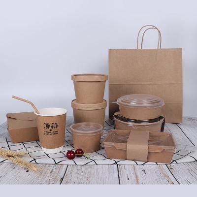 China Custom Stored Eco Friendly Disposable Food Packaging Paper Box Food Containers China Manufacturer Supplier Biodegradable Disposable Takeaway Biodegradable Boxes For Food for sale