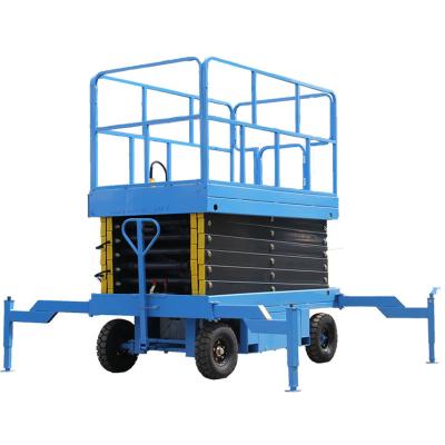 China Machinery 4m-14m Elevators Automatic Mobile Man Lift Platform Hydraulic Electric Scissor Lift for sale