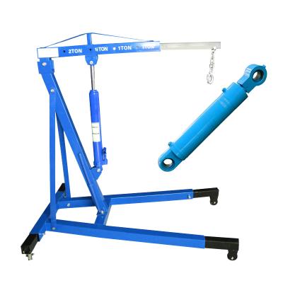 China Shop 1ton 2ton 3 Ton Hydraulic Foldable Unfoldable Engine Crane Shop Crane for sale