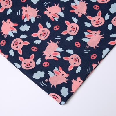 China Antistatic promotion cotton fabric cute printed pure lightweight soft woven fabric voile printed fabric for sale