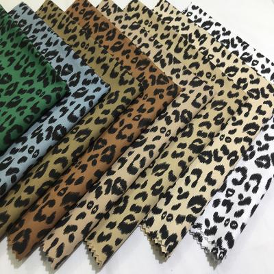 China Factory Direct Sale 100 Cotton Fabric Viable 4 Way Stretch Mesh For Leopard Print Dress for sale