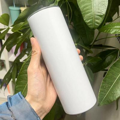 China USA Warehouse 20 OZ/30 Ounce Double Wall Stainless Steel Empty Lean Coffee Mug Sublimation Tumbler Disposable Straight Water Bottle Mugs for sale