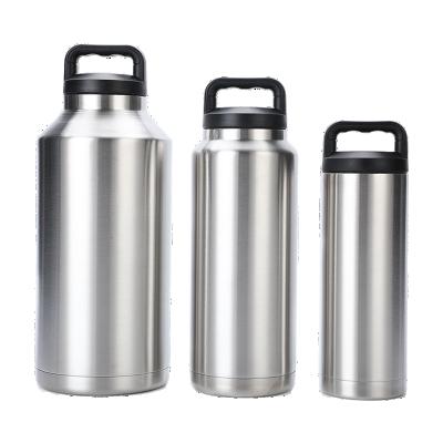 China Wholesale Free Stocked Custom Mug Sustainable 18oz 36oz 64oz BPA Vacuum Sealed Insulated 304 Stainless Steel Tumbler for sale