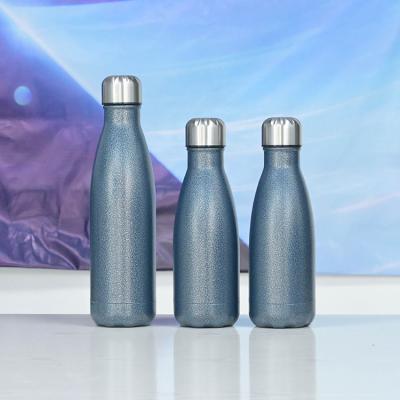 China 304 Double Wall Sustainable Stainless Travel Water Bottle Custom Cola Shaped Vacuum Insulated Travel Bottle 500ml for sale