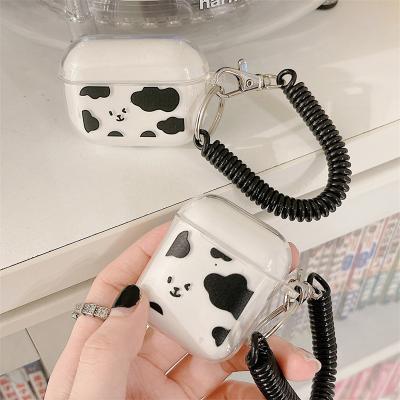 China Cute lightweight luxury accessories customize print sublimated white elastic wrist strap clear tpu earphone accessories for AirPods pro for sale