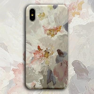 China Beautiful light oil painting flowers custom design eco-friendly reused pattern ultra thin imd cell phone bags for iphone 12 pro max for sale