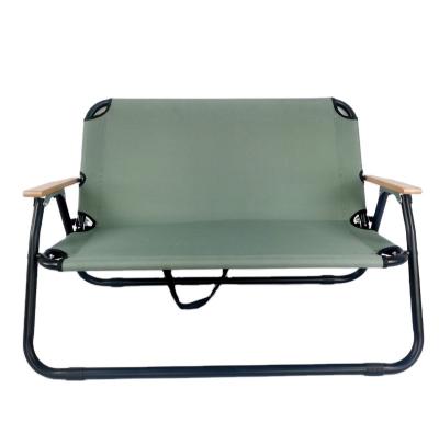 China Minimalist outdoor double chair, metal folding outdoor chair for sale